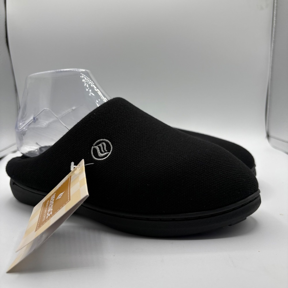 Merence Memory Foam Slippers Black Slip On House Shoes‎ EU 36-37 NWT